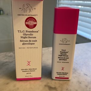 Drunk elephant TLC Framboos glycolic night serum new with box